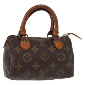 LOUIS VUITTON Monogram Mini Speedy Hand Bag M41534 LV Auth 153932